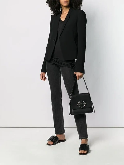 Shop Rick Owens Classic Fitted Blazer In Black