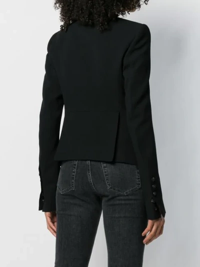 Shop Rick Owens Classic Fitted Blazer In Black