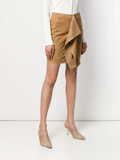Shop Aalto Fitted Panel Skirt In Neutrals