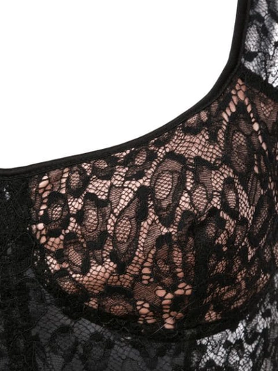 Shop Fleur Du Mal Leopard Lace Non-wire Bra In Black