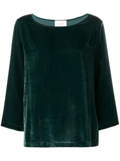 Shop Marcha Saga Blouse In Green