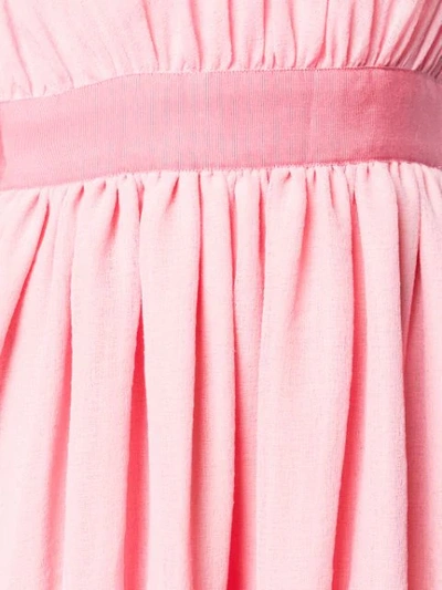 Shop Maison Rabih Kayrouz Tiered Sleeveless Maxi Dress In 680 Pink