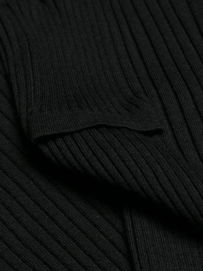 Shop Maison Margiela Long Fitted Cardigan In Black