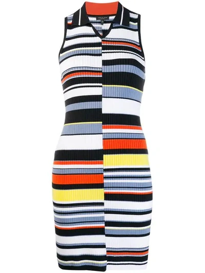 Shop Rag & Bone Mixed Stripe Dress - Blue