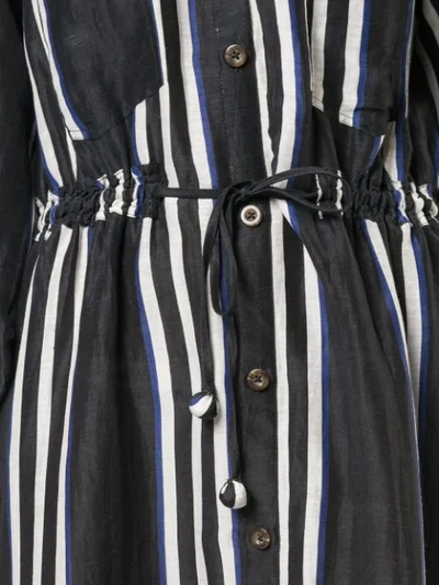 Shop Apiece Apart Striped Shirt Dress In Black