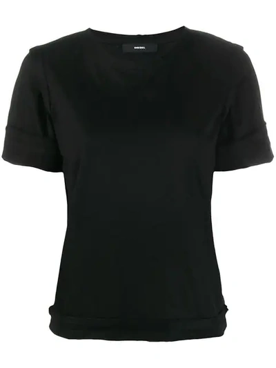 Shop Diesel 't-rock-a' T-shirt In Black