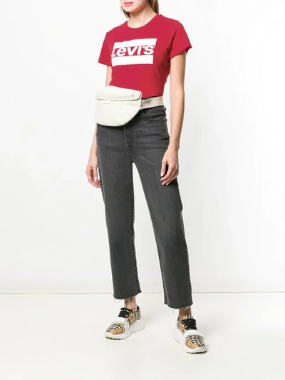 Shop Levi's Logo Print T In Red
