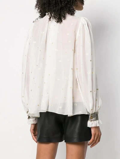 Shop Dolce & Gabbana Embellished Victorian Shirt In White