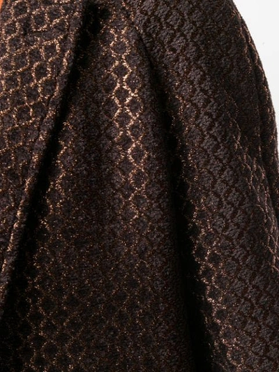Shop Haider Ackermann Jacquard Single-breasted Coat In Brown