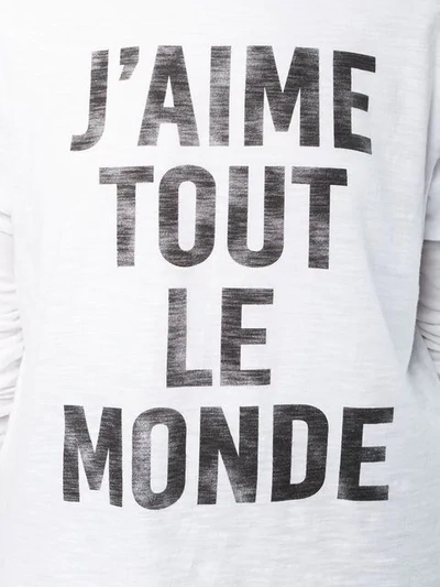 Shop Cinq À Sept 'j'aime Tout Le Monde' T-shirt In White