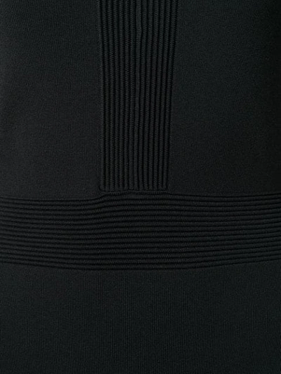 Shop Michael Michael Kors V-neck Midi Dress In Black