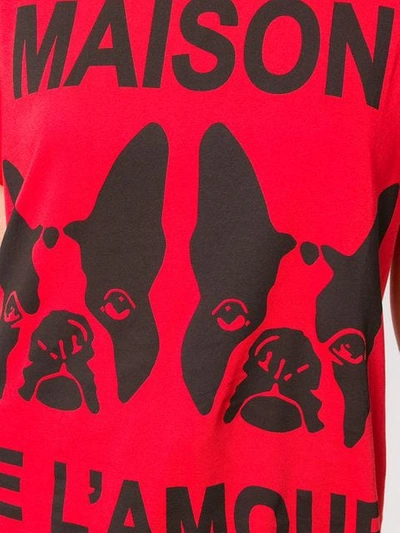 Shop Gucci Maison De L'amour T-shirt In Red