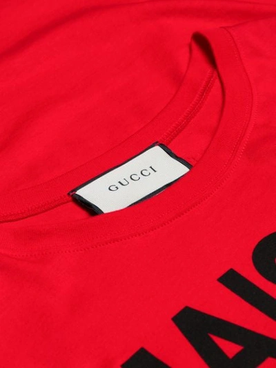 Shop Gucci Maison De L'amour T-shirt In Red