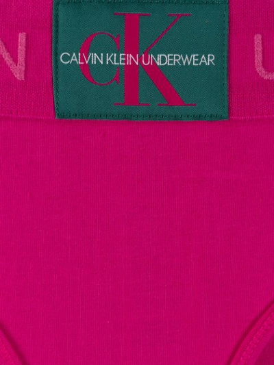 CALVIN KLEIN UNDERWEAR LOGO三角裤 - 粉色