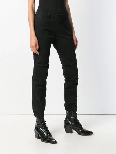 Shop Nili Lotan Ruched Detail Trousers In Black