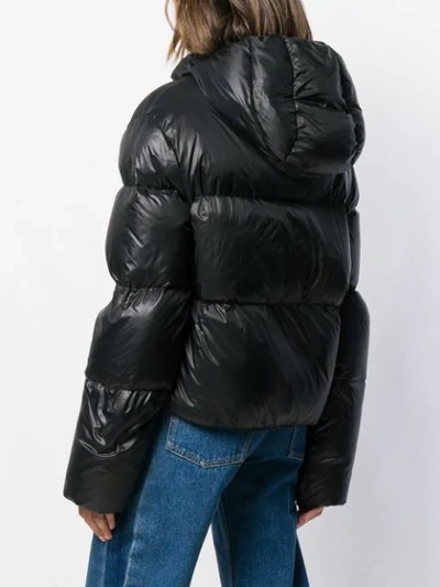 Shop Dsquared2 Hooded Puffer Jacket In 900 Black
