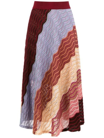 Shop Cecilia Prado Francisca Midi Skirt In Multicolour