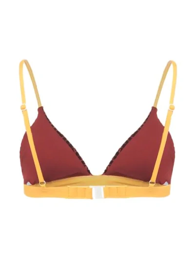 Shop Onia Danni Bikini Top In Red