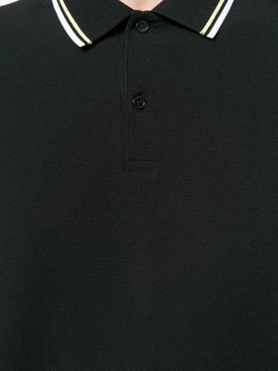 Shop Marni Oversized Polo Shirt In Black