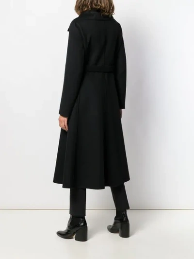 Shop Valentino Cashmere Single-breasted Coat In Black