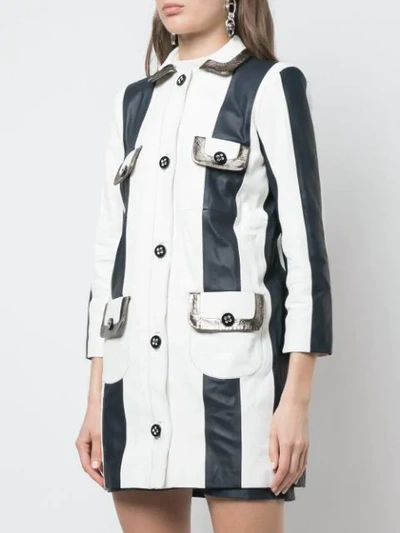 Shop Skiim Lisa Leather Jacket In White