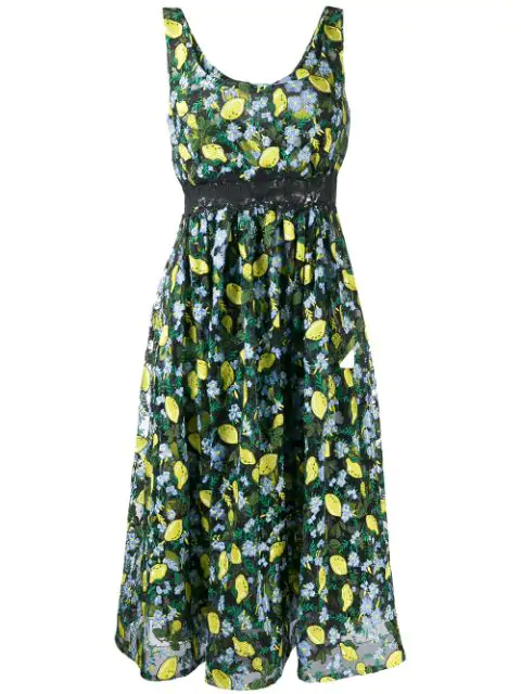 dvf embroidered dress
