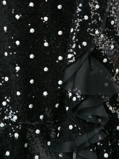 Shop Giambattista Valli Polka-dot Sequinned Skirt - Black