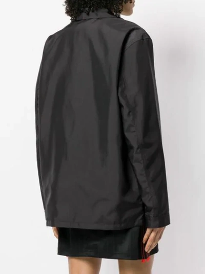 Shop Adidas Originals By Alexander Wang Printed Canvas Jacket In Black