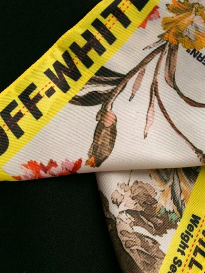 OFF-WHITE SCARF DETAIL FLARED JEANS - 黑色