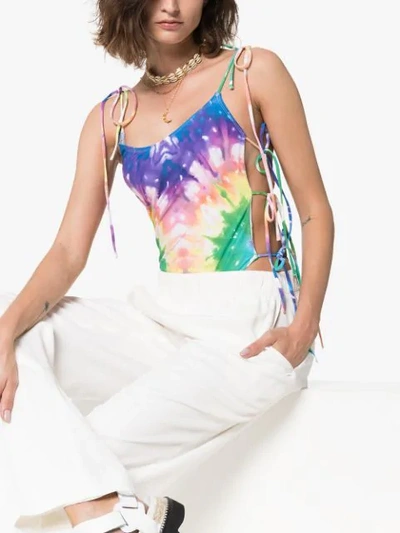 ACK TINTARELLA TIE-DYE SWIMSUIT - 橘色