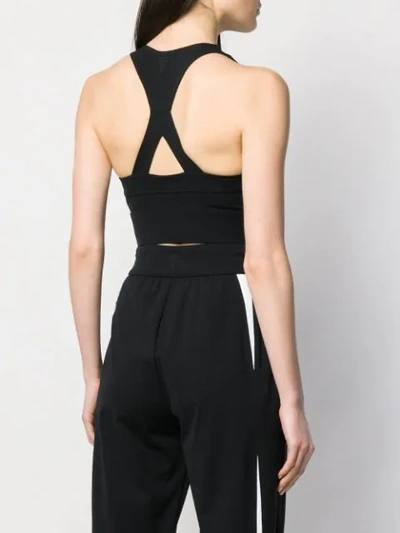 Shop No Ka'oi Crisscross Cropped Top In Black