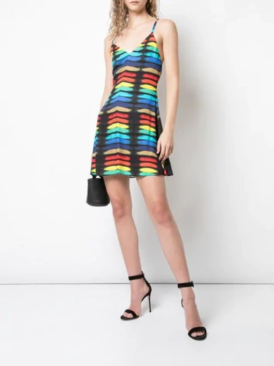 Shop Alice And Olivia Tayla Mini Dress In Multicolour