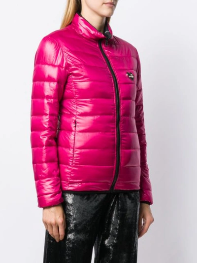 Shop Love Moschino Puffer Jacket - Rosa In Pink