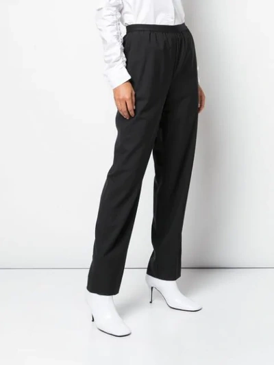 MAISON MARGIELA STRAIGHT-LEG TAILORED TROUSERS - 黑色