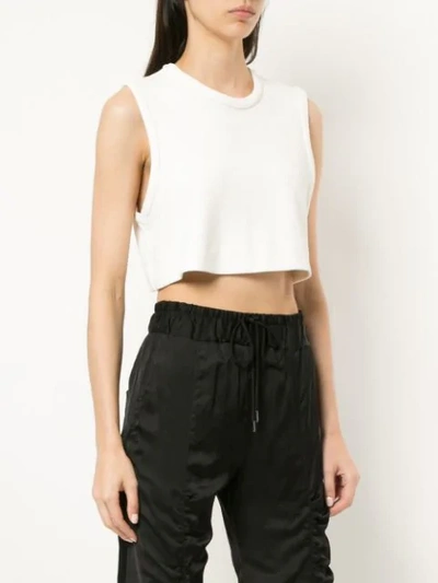 Shop Manning Cartell Mix Master Cropped Top In White