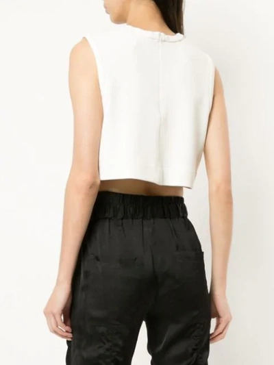 Shop Manning Cartell Mix Master Cropped Top In White