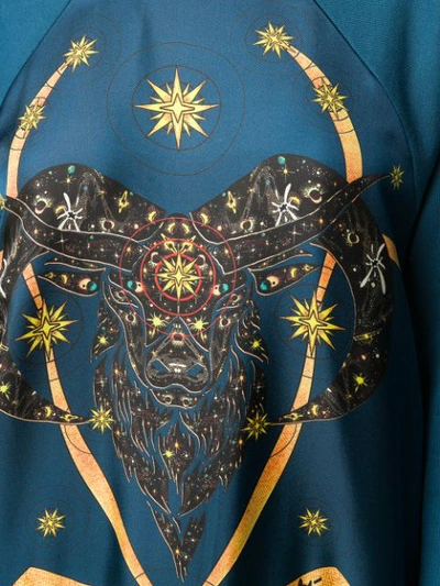 Shop Givenchy Front Printed Sweatshirt In Blue