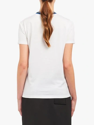 Shop Prada Logo T-shirt In White