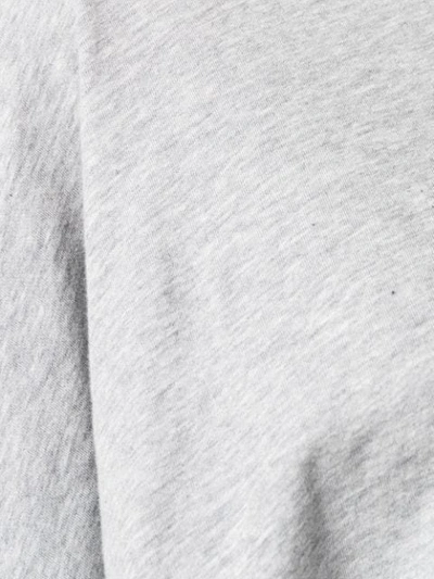 Shop Mm6 Maison Margiela Asymmetric T-shirt In Grey