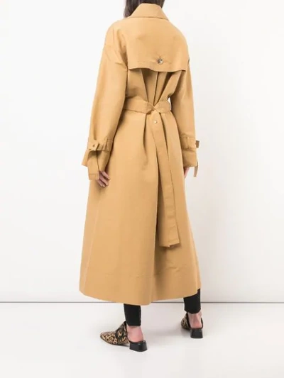 Shop Rejina Pyo Ava Trench Coat In Cotton Camel