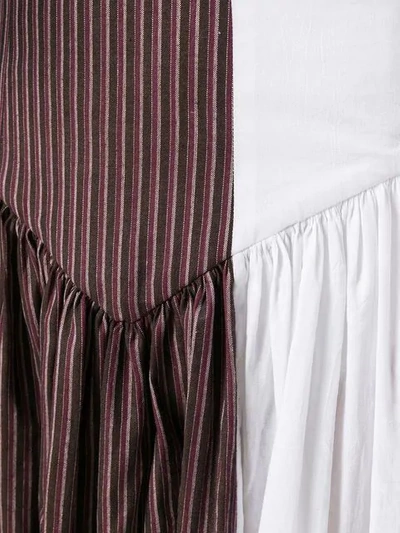 two-tone gathered skirt