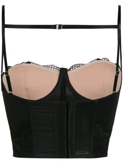 Shop À La Garçonne Lace Bra In Preto