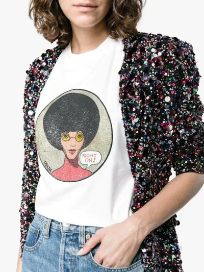 Shop Prada Afro Right On T Shirt - Pink