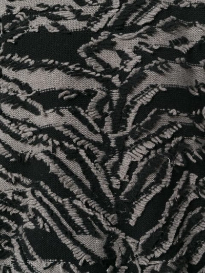 Shop Stella Mccartney Textured Zebra Patterned Sweater In Black