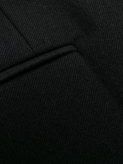Shop Mm6 Maison Margiela Single-breasted Coat In Black