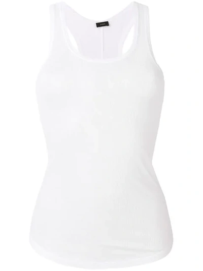 Shop Joseph Exposed Seam Vest Top In White