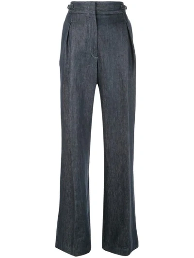 Shop Gabriela Hearst Alfredo Wide-leg Jeans In Blue