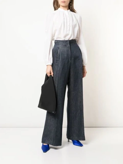 GABRIELA HEARST ALFREDO WIDE-LEG JEANS - 蓝色