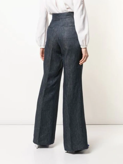 GABRIELA HEARST ALFREDO WIDE-LEG JEANS - 蓝色