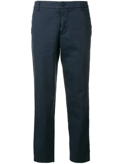 Shop Barena Venezia High-waisted Tailored Trousers In Blue